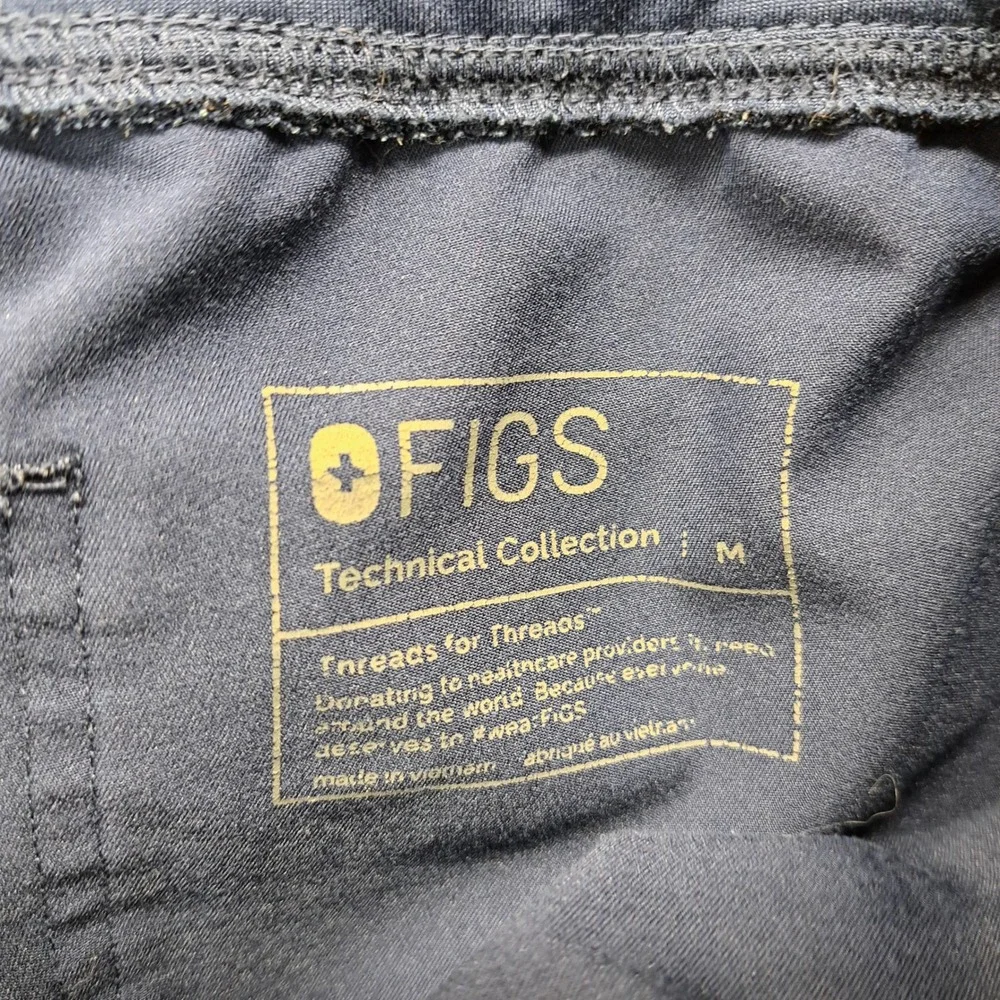 FIGS Technical Collection Scrub Pants Navy Blue Men's M Measures 32x31